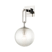 Hudson Valley 7101 Jewett 1-lt 17" Tall Wall Sconce-Polished Nickel