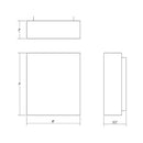 Sonneman 7105 Flat Box 1-lt 7" Tall Indoor/Outdoor LED Wall Sconce