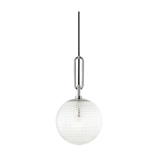 Hudson Valley 7110 Jewett 1-lt 8" Pendant-Polished Nickel