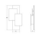 Sonneman 7110 Offset Panels 21" Tall Indoor/Outdoor LED Wall Sconce