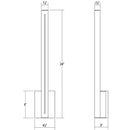 Sonneman 7113 Stripe 24" Tall Indoor/Outdoor LED Wall Sconce