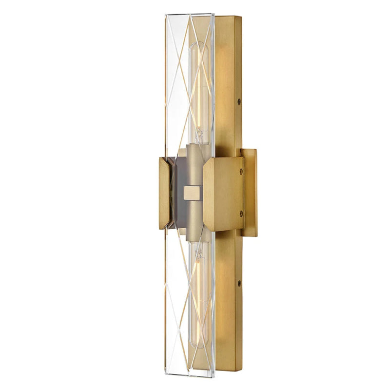 Hinkley 57062 Monte 2-lt 20" Tall LED Wall Sconce - Heritage Brass