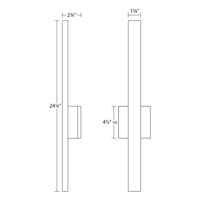 Sonneman 7240 Sword 24" Tall LED Wall Sconce