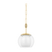 Hudson Valley 7310 Clementon 1-lt 11" Pendant - Aged Brass