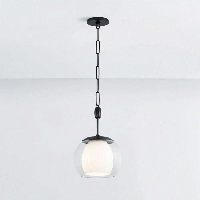 Hudson Valley 7310 Clementon 1-lt 11" Pendant - Distressed Bronze