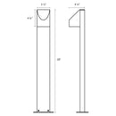 Sonneman 7313 Shear 28" Tall LED Bollard