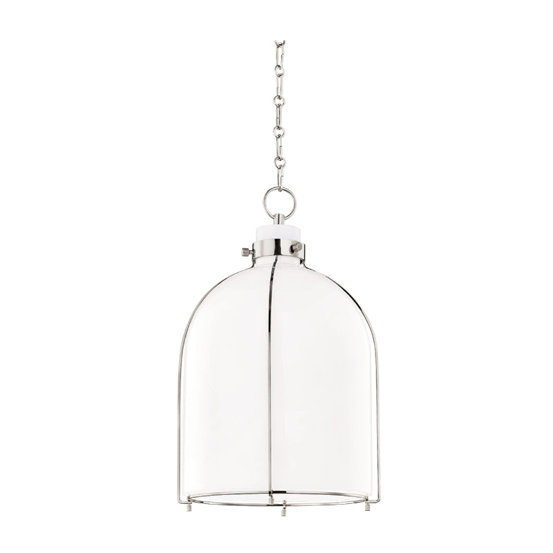 Hudson Valley 7314 Eldridge 1-lt 20" Pendant-Polished Nickel