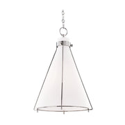 Hudson Valley 7316 Eldridge 1-lt 16" Pendant-Polished Nickel