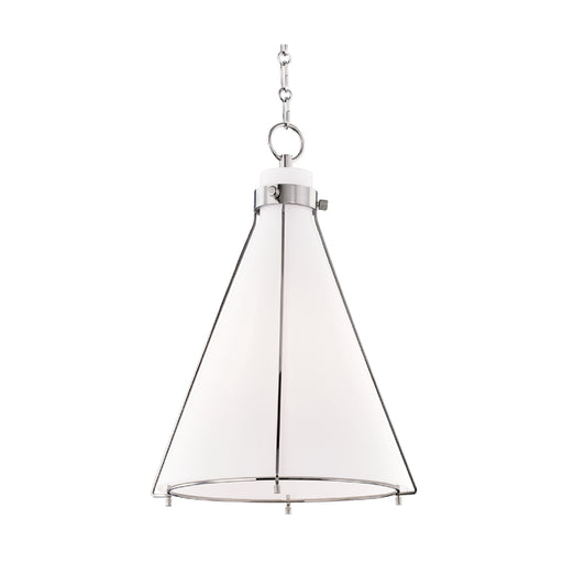 Hudson Valley 7316 Eldridge 1-lt 16" Pendant-Polished Nickel
