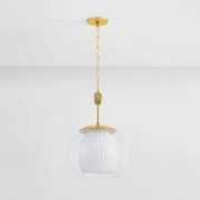 Hudson Valley 7317 Clementon 1-lt 17" Pendant - Aged Brass