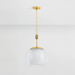 Hudson Valley 7317 Clementon 1-lt 17" Pendant - Aged Brass