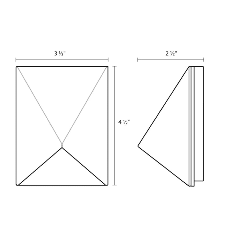 Sonneman 7320 Triform Compact 5" LED Wall Sconce