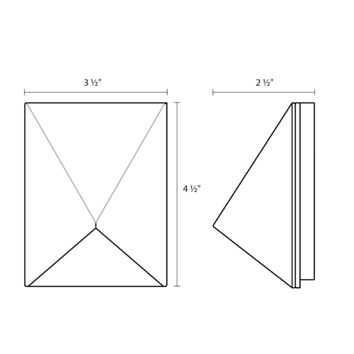 Sonneman 7320 Triform Compact 5" LED Wall Sconce