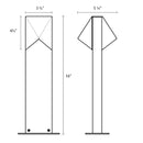Sonneman 7325 Triform Compact 16" Tall LED Double Bollard