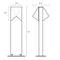 Sonneman 7325 Triform Compact 16" Tall LED Double Bollard