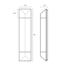 Sonneman 7333 Triform 24" Tall LED Wall Sconce