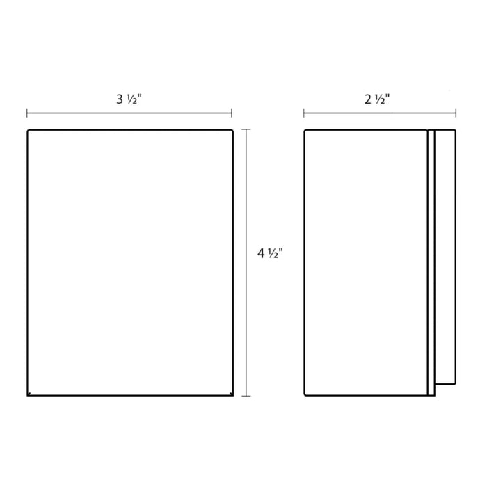 Sonneman 7340 Box 5" Tall LED Indoor/Outdoor Wall Sconce