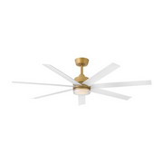 Hinkley 910656 Current 56" Smart Ceiling Fan with LED Light Kit - Heritage Brass
