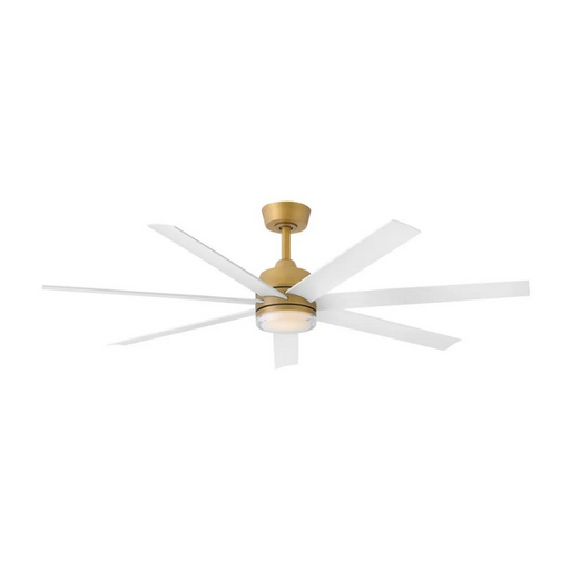 Hinkley 910656 Current 56" Smart Ceiling Fan with LED Light Kit - Heritage Brass