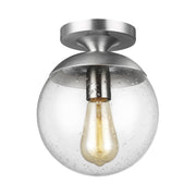 Visual Comfort 7501801 Leo 1-lt 8" Semi Flush Mount - Satin Aluminum