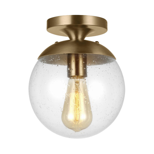 Visual Comfort 7501801EN7 Leo 1-lt 8" LED Semi Flush Mount - Satin Brass