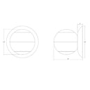 Sonneman 7502 Hemisphere 2-lt 4" LED Wall Sconce