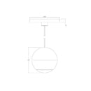 Sonneman 7505 Hemisphere 1-lt 4" LED Pendant