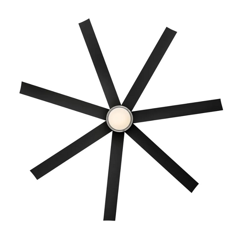 Hinkley 910656 Current 56" Smart Ceiling Fan with LED Light Kit - Matte Black