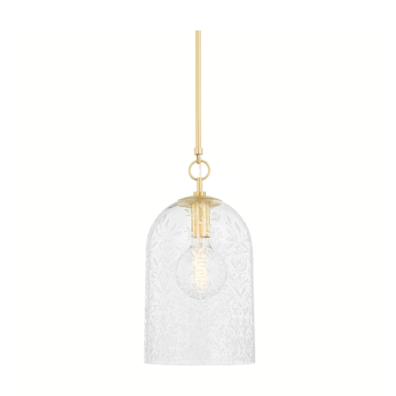 Hudson Valley 7510 Belleville 1-lt 10" Pendant-Aged Brass