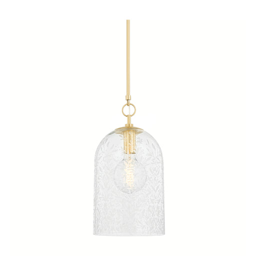 Hudson Valley 7510 Belleville 1-lt 10" Pendant-Aged Brass