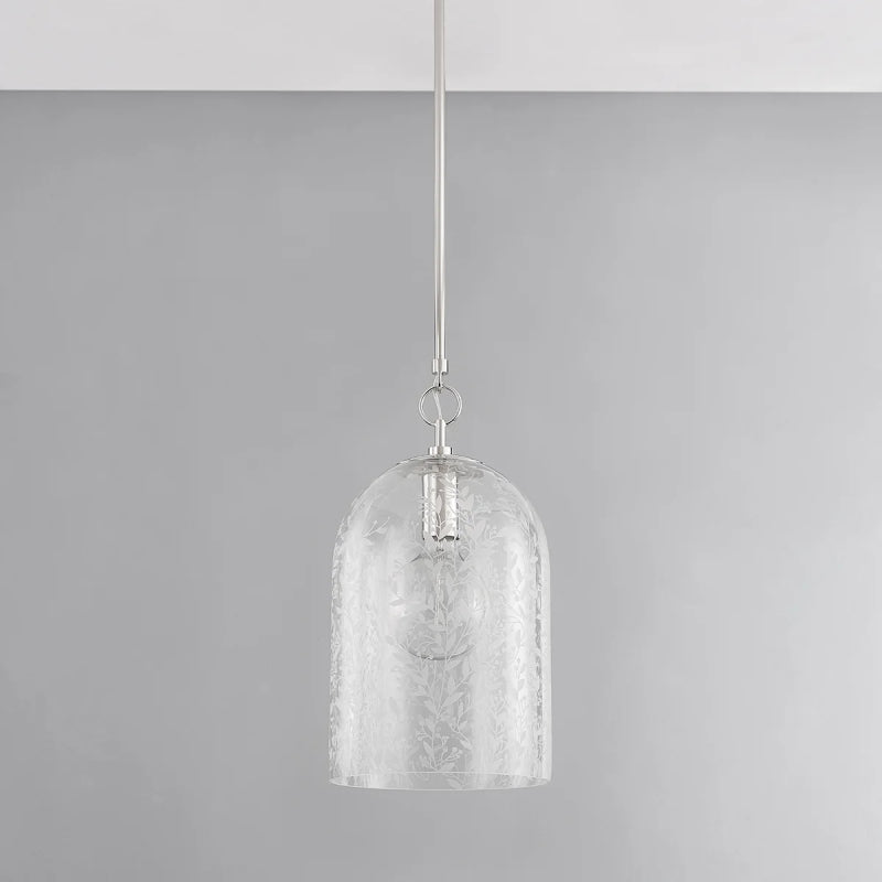 Hudson Valley 7510 Belleville 1-lt 10" Pendant-Polished Nickel