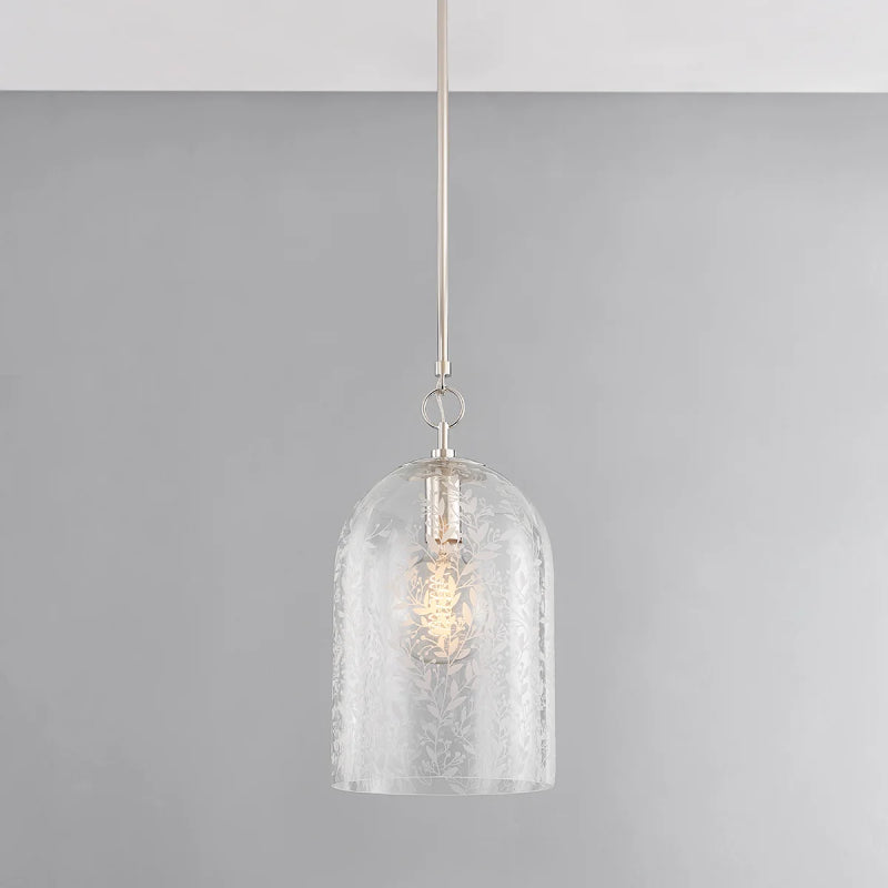 Hudson Valley 7510 Belleville 1-lt 10" Pendant-Polished Nickel