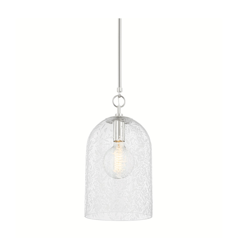 Hudson Valley 7510 Belleville 1-lt 10" Pendant-Polished Nickel