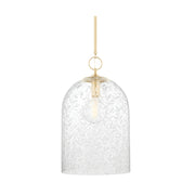 Hudson Valley 7514 Belleville 1-lt 14" Pendant-Aged Brass
