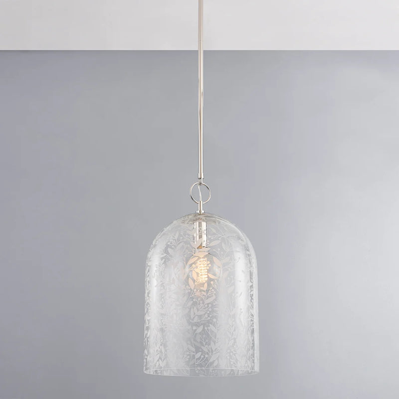 Hudson Valley 7514 Belleville 1-lt 14" Pendant-Polished Nickel