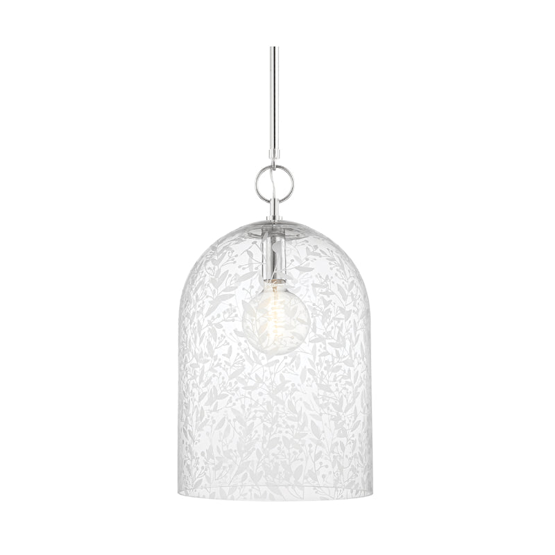 Hudson Valley 7514 Belleville 1-lt 14" Pendant-Polished Nickel