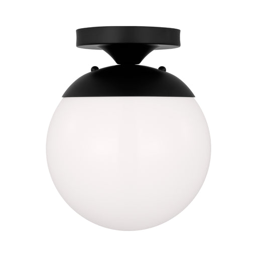 Visual Comfort 7518EN3 Leo 1-lt 8" LED Semi Flush Mount - Midnight Black