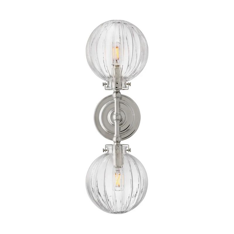 Hinkley 57412 Helene 2-lt 20" Tall LED Wall Sconce - Polished Nickel