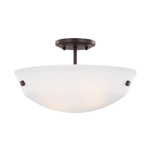 Generation 7715202EN3 Kerrville 2-lt 15" LED Semi Flush Mount - Bronze
