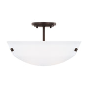 Generation 7715202 2-lt 15" Semi Flush Mount - Bronze