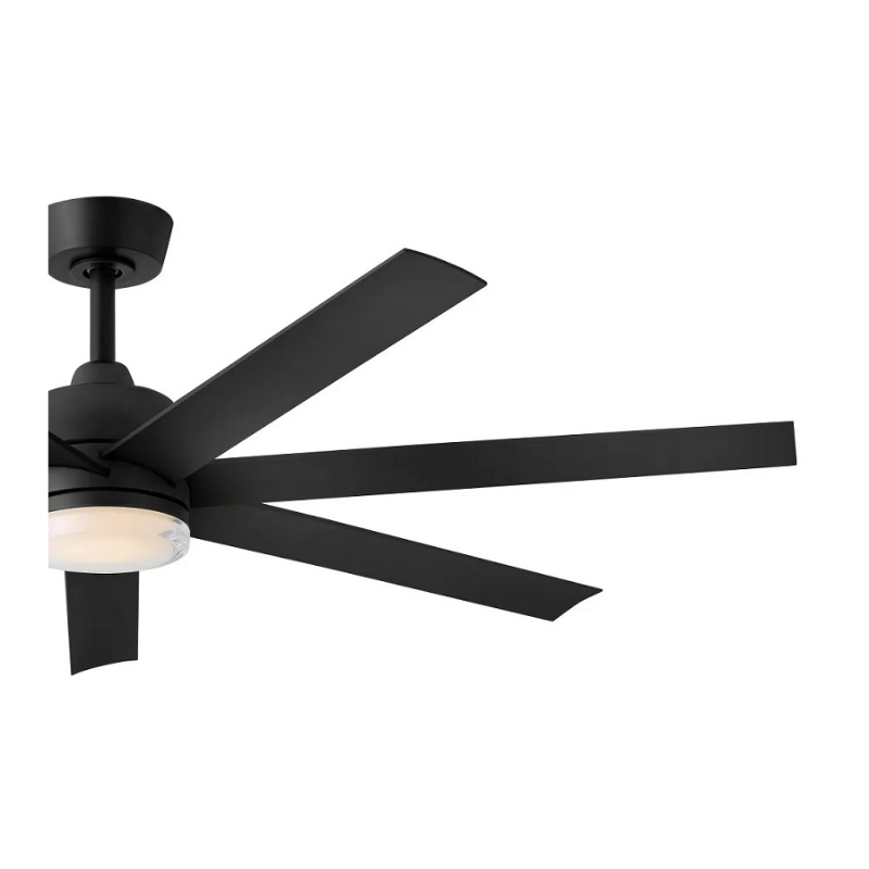 Hinkley 910656 Current 56" Smart Ceiling Fan with LED Light Kit - Matte Black