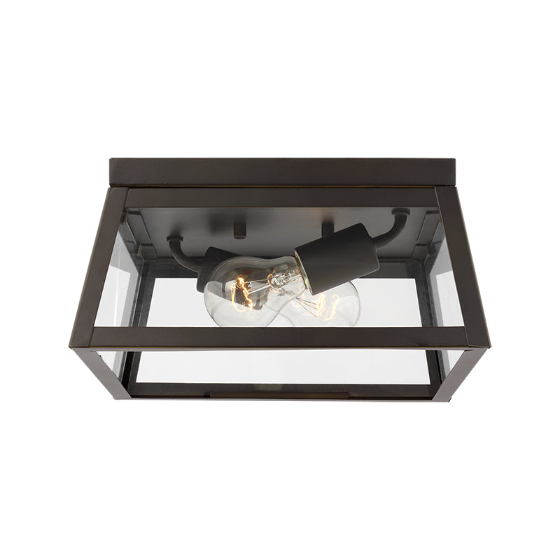 Visual Comfort 7848402 Founders 2-lt 12" Outdoor Flush Mount