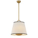 Hinkley 47517 Sonia 3-lt 18" LED Pendant - Off-White