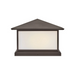 Hinkley 28987-LV Walter 2-lt 15" LED Outdoor Pier Mount Lantern - Textured Oil Rubbed Bronze