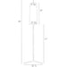 Arteriors 79048-905 Dunn 1-lt 86" Tall Floor Lamp