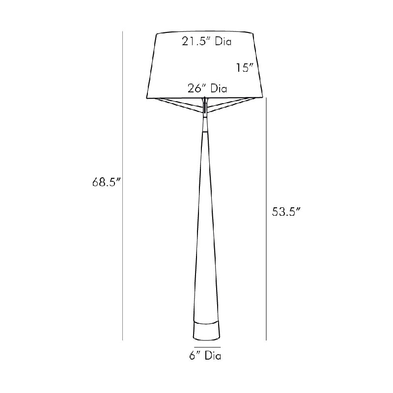 Arteriors Elden 1-lt 69" Tall Floor Lamp