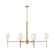Hinkley 46954 Saunders 6-lt 30" LED Chandelier - Lacquered Brass