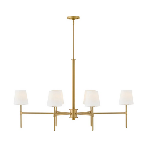 Hinkley 46954 Saunders 6-lt 30" LED Chandelier - Lacquered Brass