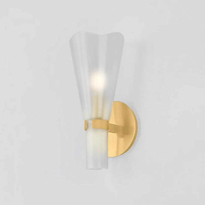 Hudson Valley 7931 Pine Island 1-lt 12" Tall Wall Sconce - Aged Brass