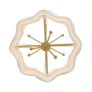 Hinkley 47736 Gwen 9-lt 27" LED Chandelier - Lacquered Brass
